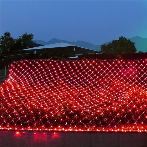 Outdoor Christmas Net Lights, 12FT x 5FT 360 LED Mesh String Light with 8 Mode - Picture 6 of 8